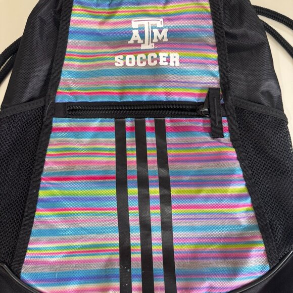 Adidas Drawstring Backpack w/ TAMU soccer logo - Picture 2 of 5